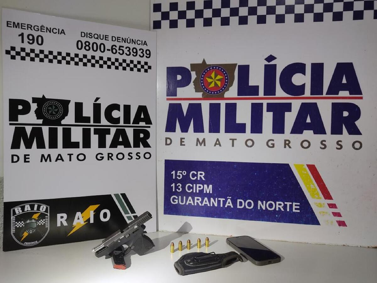 Motorista é flagrado bêbado e acaba preso por porte ilegal de arma de