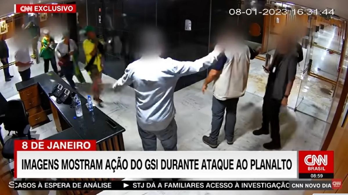 V Deos Mostram Ministro E Agentes Do Gsi Caminhando Ao Lado De