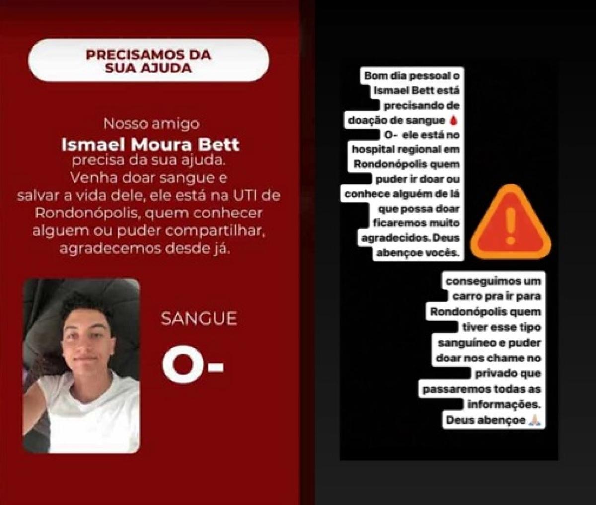 Fam Lia Pede Doa O De Sangue Para Jovem Que Sofreu Acidente No