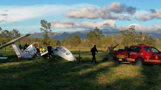 Avião caído na Colômbia