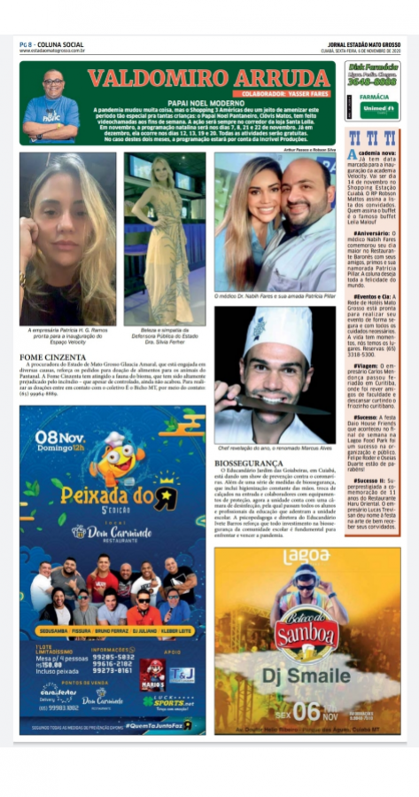 Coluna Social: 06-11-2020
