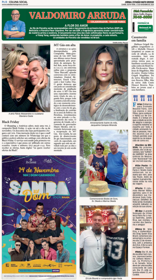 Coluna Social: 13-11-2020