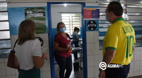 Luizão na fila 