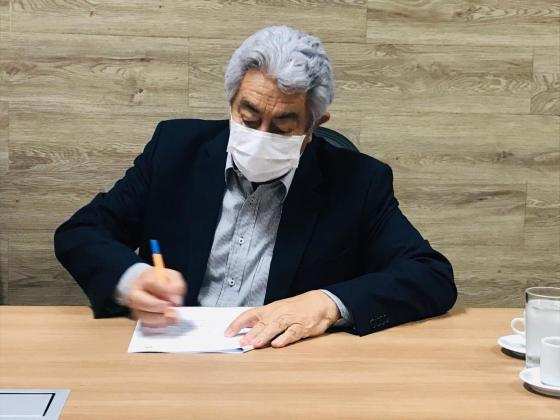 O secretário em substituição Djalma Silvestre Fernandes Seciteci