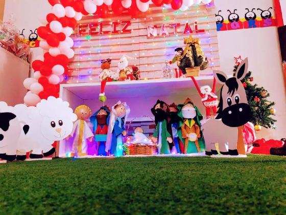 escola luz do saber decoração natal