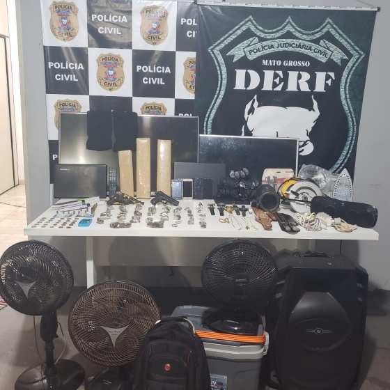 Drogas e objetos apreendidos 