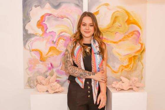 Artistas Rubi Reolon e Angela Dall-Astra