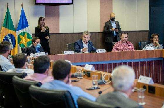 Mendes em reunião com prefeitos do MDB