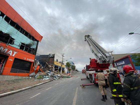 Incêndio centro bombeiros