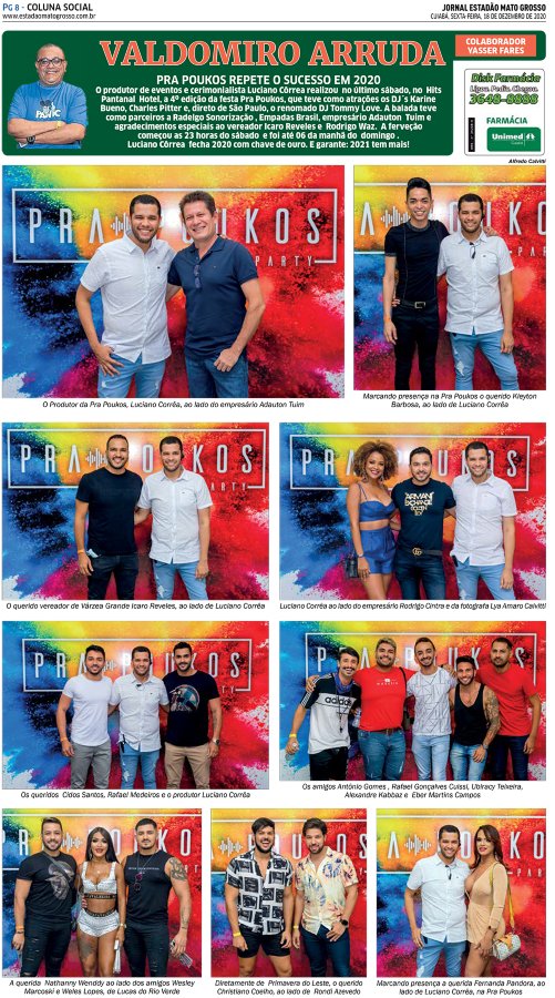 Coluna Social: 18-12-2020