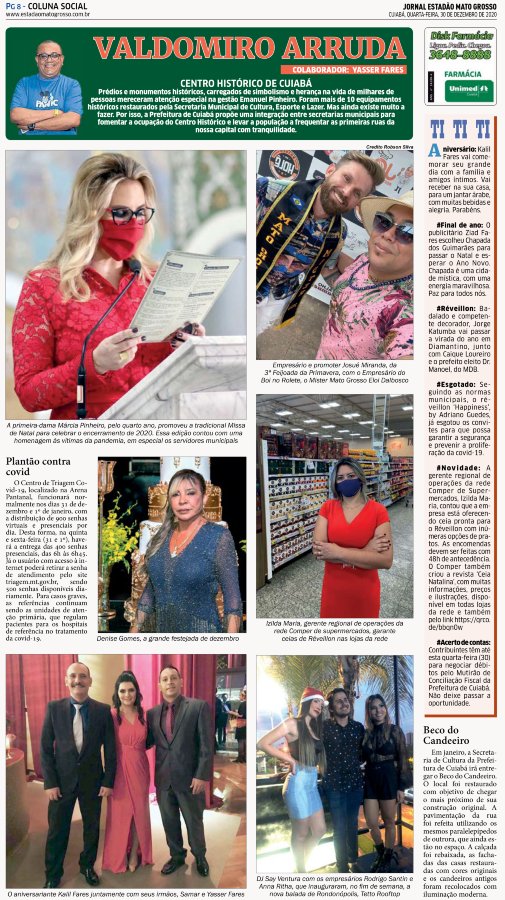 Coluna Social: 30-12-2020