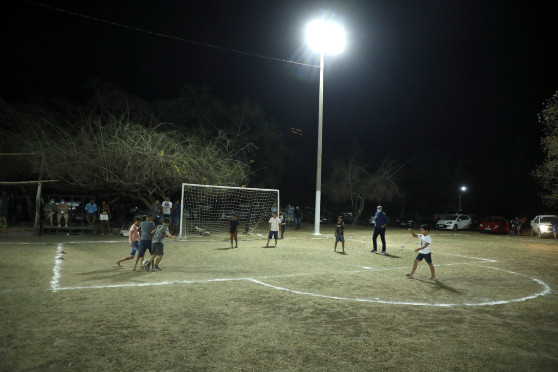 campo de futebol lampada de led