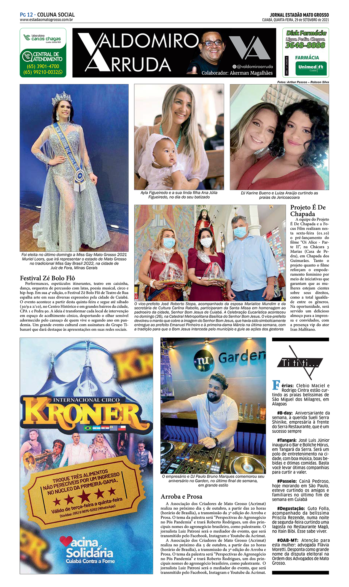 Coluna Social: 29-09-2021