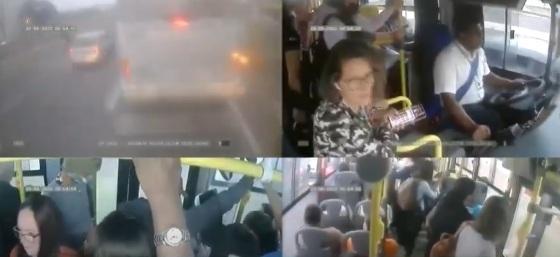 acidente entre ônibus