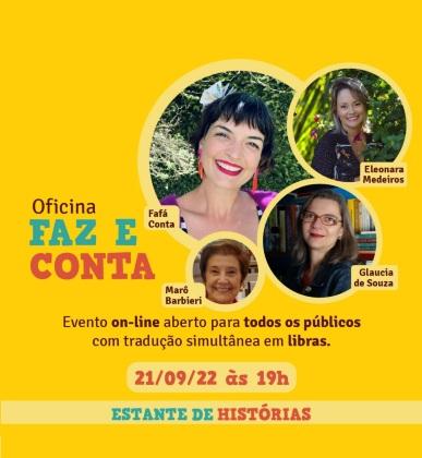 CONVITE PARA LIVE EVENTO ESTANDE DE HISTÓRIAS