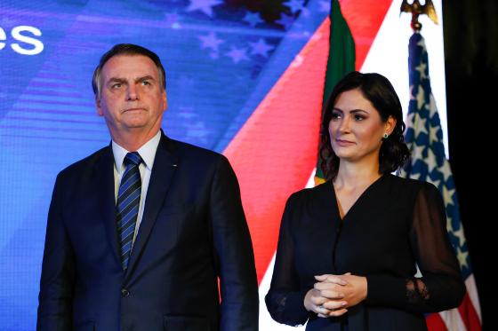 Michelle e Bolsonaro 