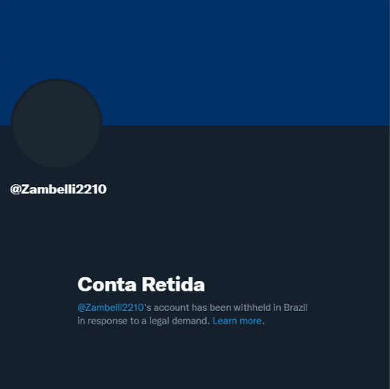 Conta de Carla Zambelli foi retirado do Twitter