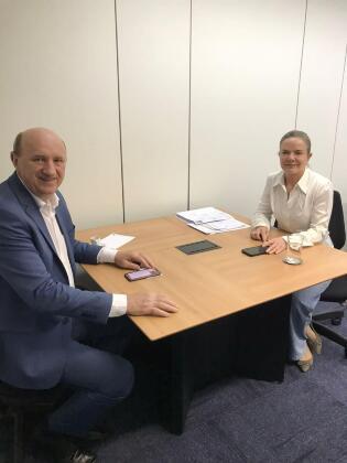 Geller esteve reunido com Gleisi Hoffmann, coordenadora de articulação política