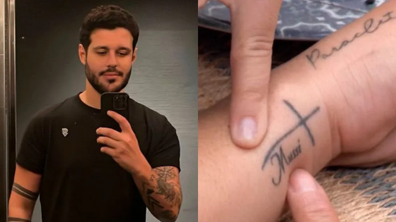 Rodrigo Mussi e tatuagem de Key