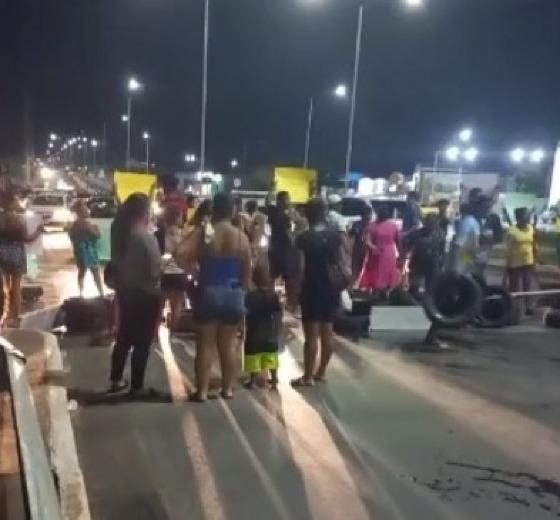 Protesto MT-251 atropelamento de crianças