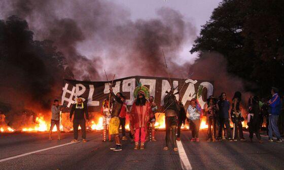 manifesto indígenas são paulo