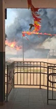 incêndio em escola