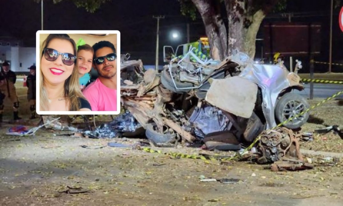 Casal morre em acidente após motorista bater em árvore e carro se partir ao  meio em rodovia de MT, Mato Grosso