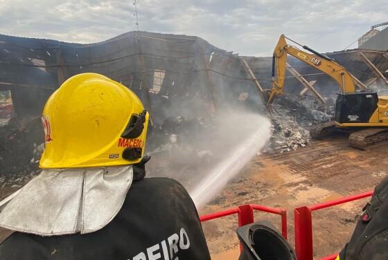 incêndio no barracão algodoeira