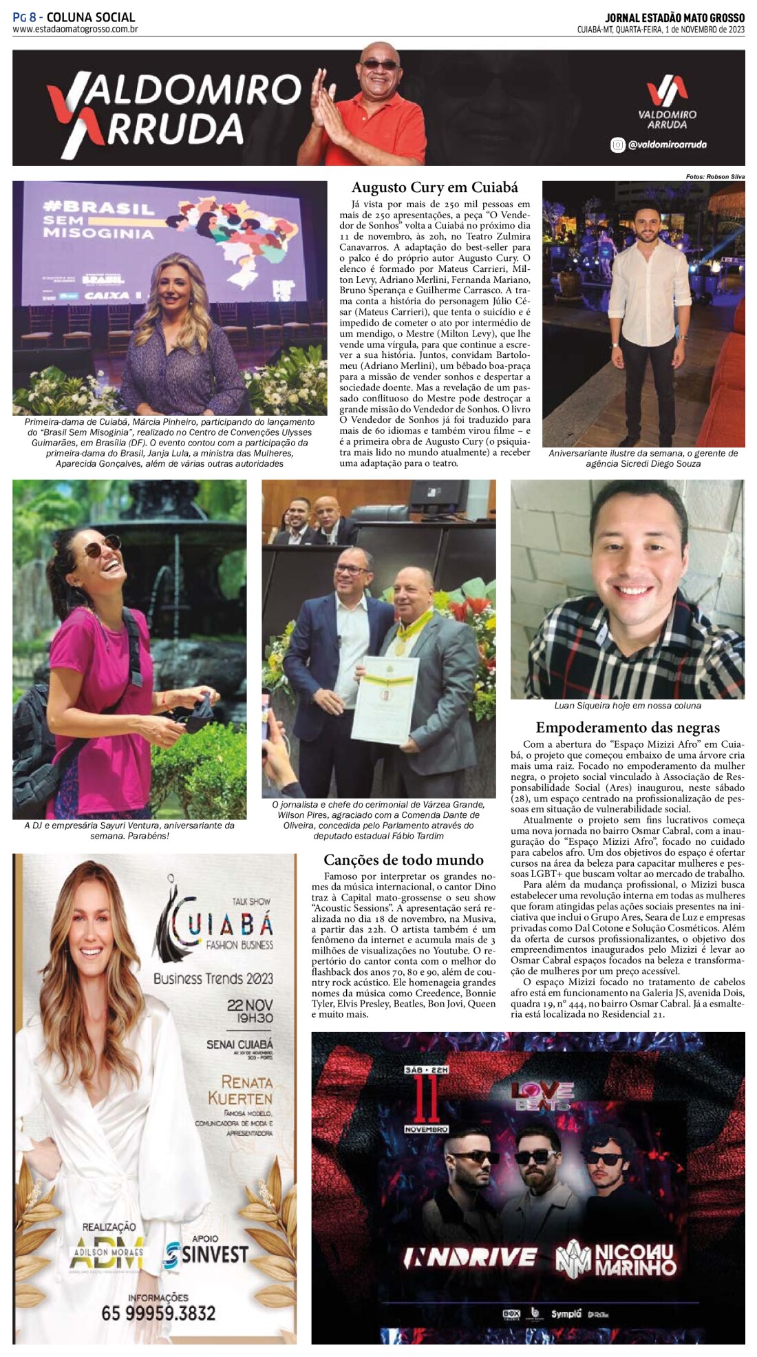 Coluna Social:  01-11-2023