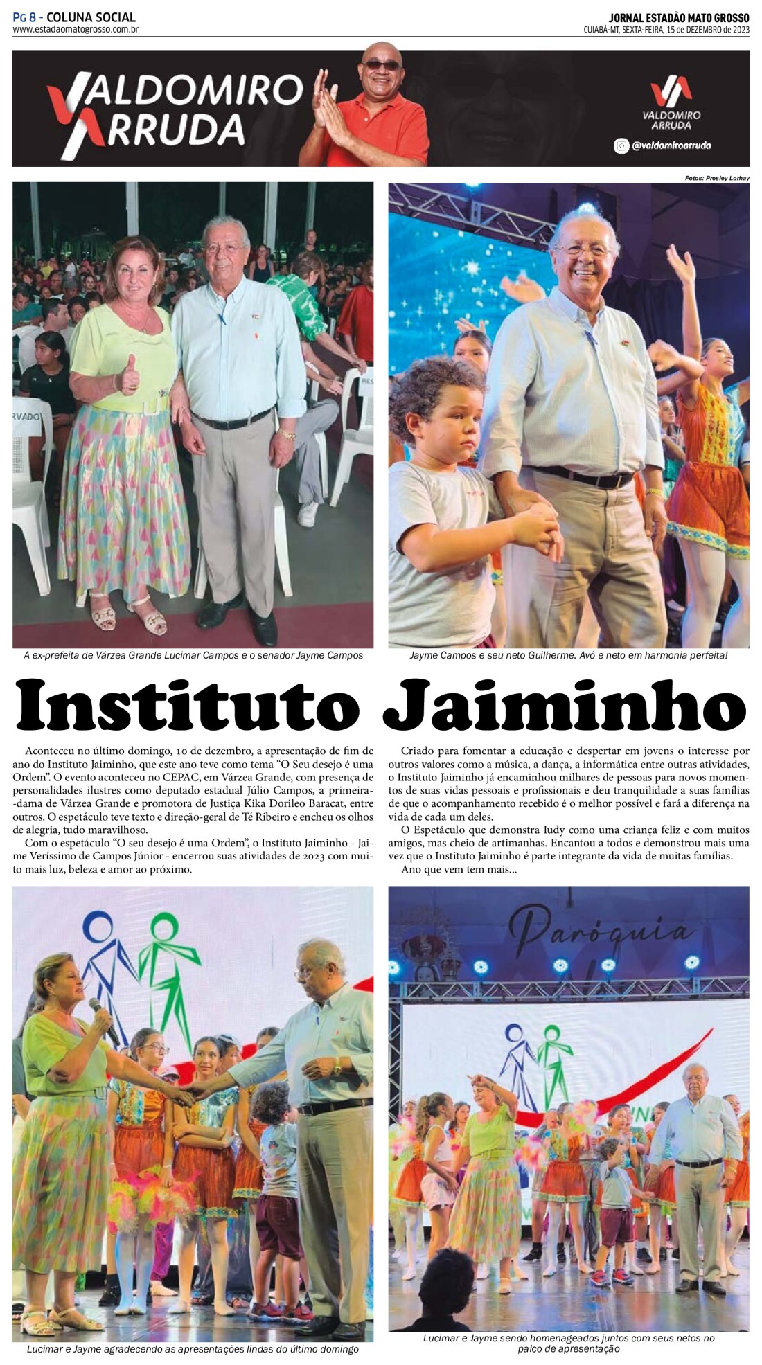 Coluna Social:  15-12-2023