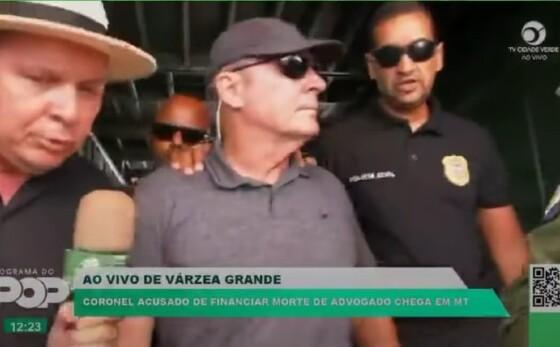 Coronel Caçadini chega em Cuiabá