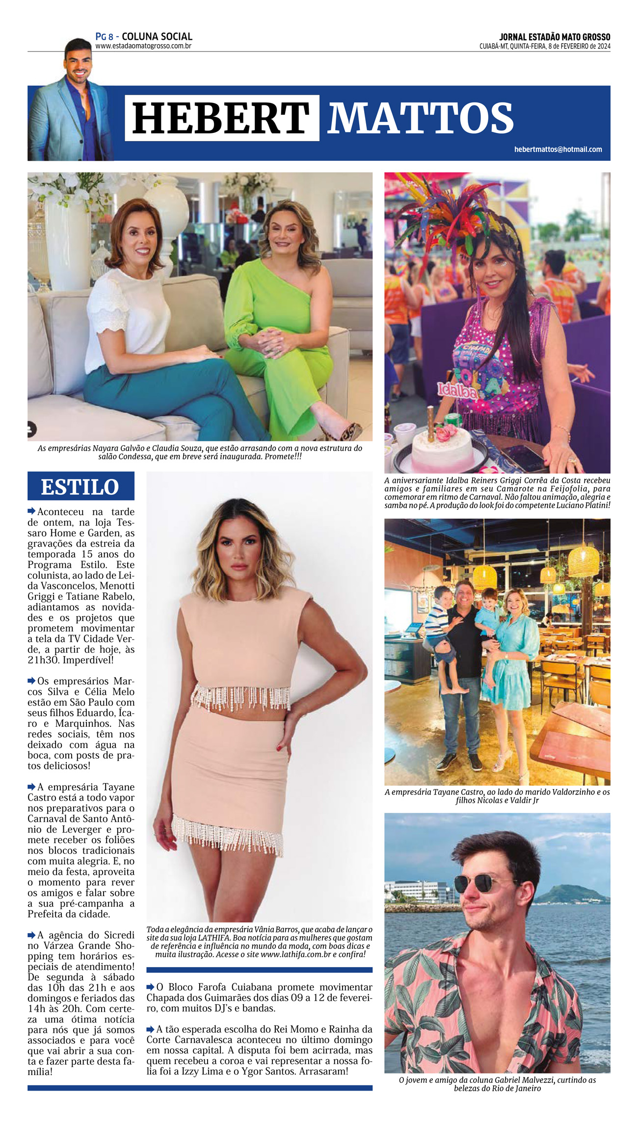 Coluna Social: 08-02-2024