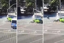 VÍDEOS: Motorista de Lamborghini persegue e atropela ladrão de relógio