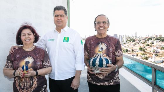 EMANUEL PINHEIRO COM REI E RAINHA FESTA DE SÃO BENEDITO