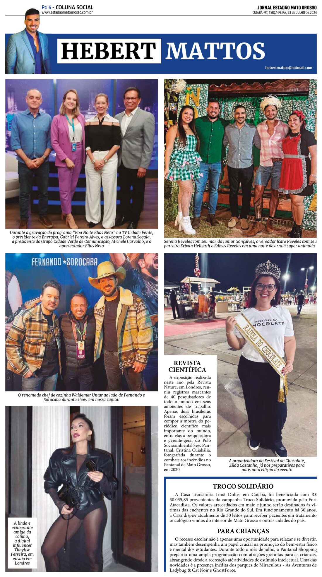 Coluna Social: 23-07-2024