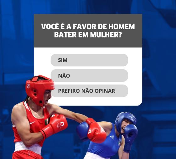 Você é a favor de homem bater em mulher?