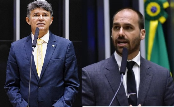 Medeiros e Eduardo Bolsonaro 