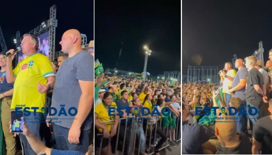 Bolsonaro em palanque de Abílio 