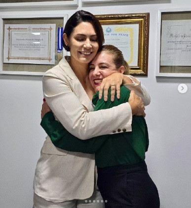 Moretti e Michelle Bolsonaro