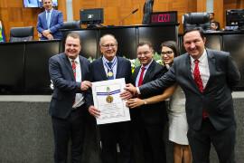 VÍDEO: Ministros do STF recebem honraria na Assembleia Legislativa