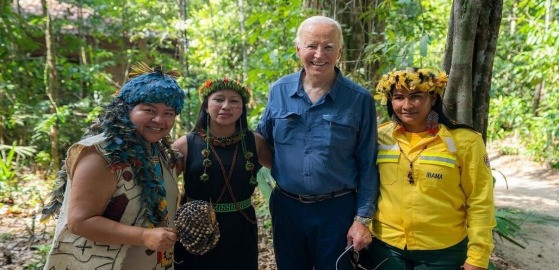 Biden em visita à Amazônia