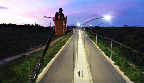 Problemas técnicos foram identificados na instalação da iluminação pública do Contorno Leste