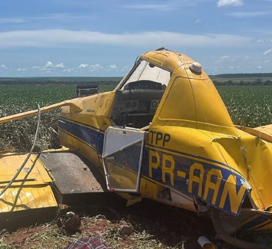 Piloto morre em acidente de avião