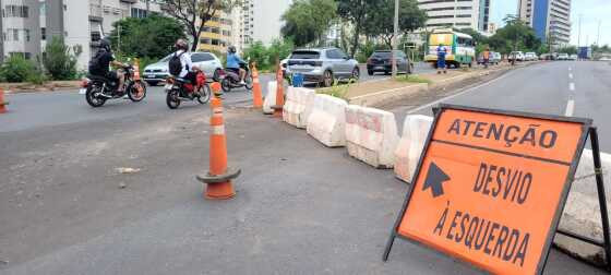 Nova interdição na avenida Miguel Sutil