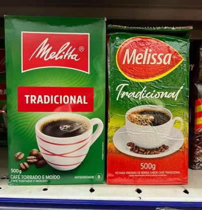 Pó sabor café que imita o café Melitta. Foto foi divulgada pela Associação Brasileira da Indústria do Café (Abic), que está denunciado os casos.