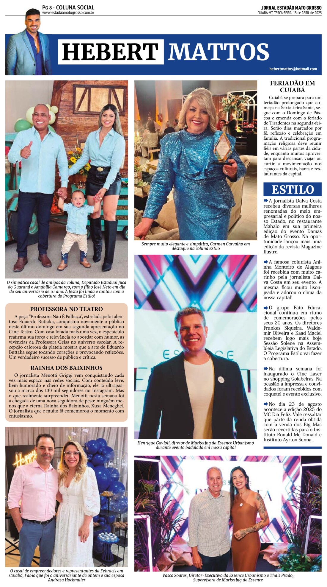 Coluna Social: 15-04-2025