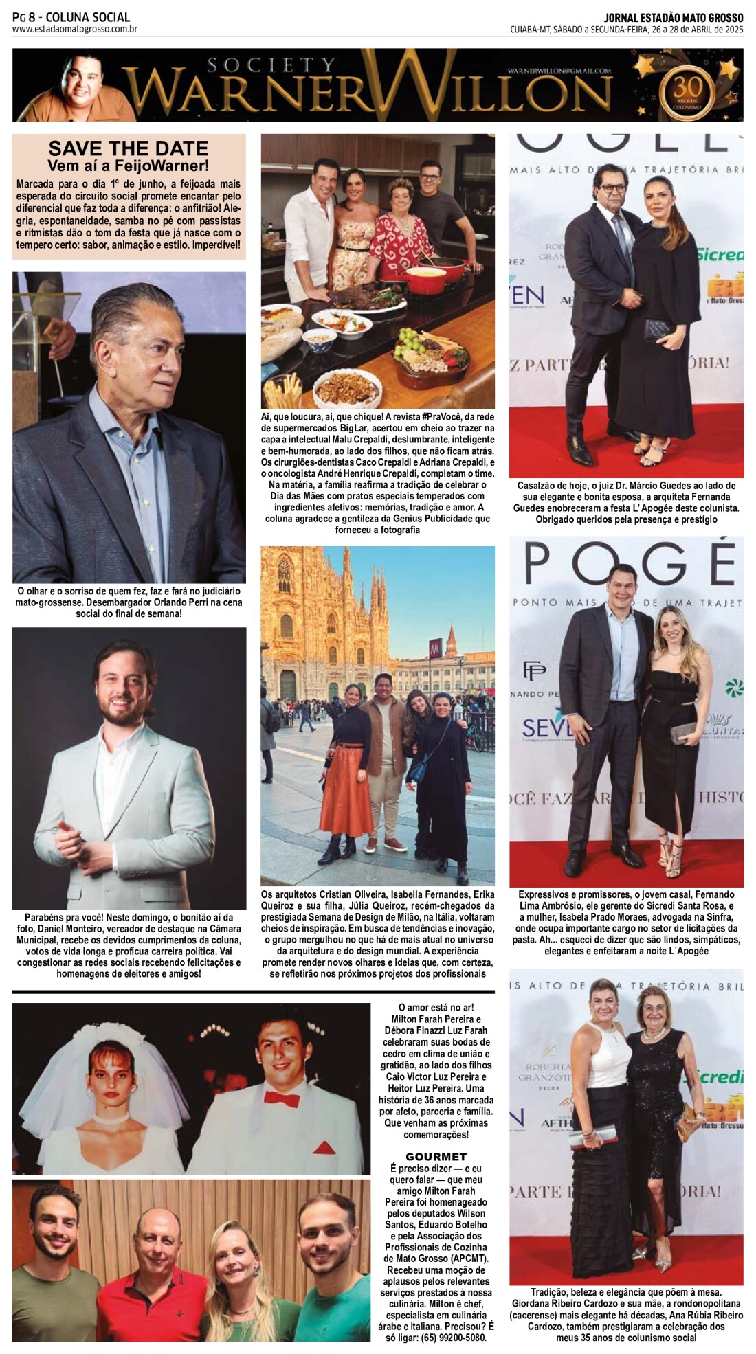 Coluna Social: 26-04-2025