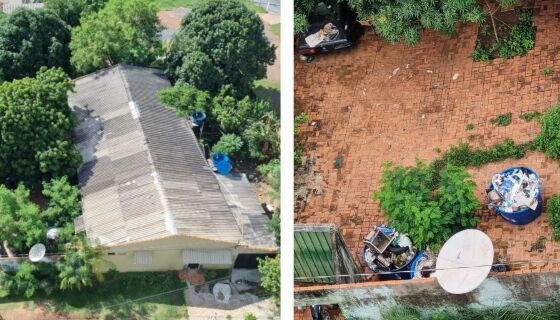 Denúncia de proliferação de mosquito em casa no bairro Bosque da Saúde