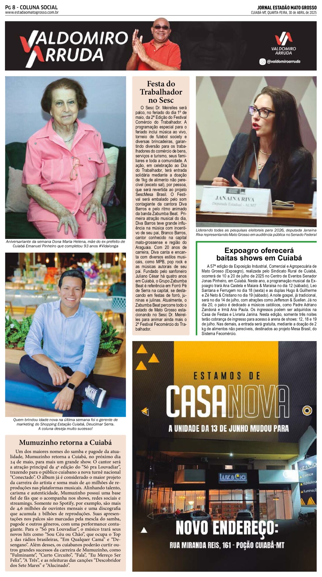 Coluna Social:30-04-2025