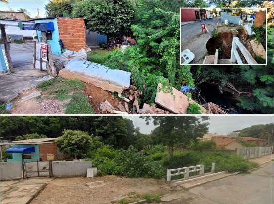 Rua Senador Teotônio Viléla, bairro Canjica em Cuiabá.